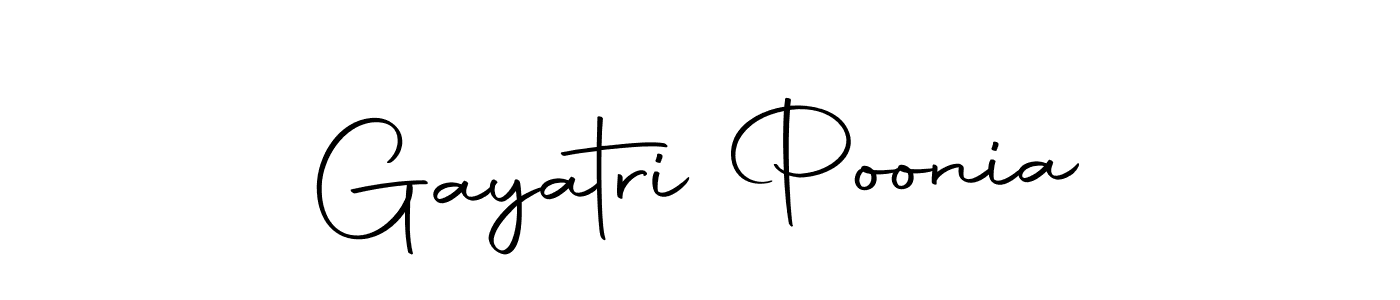 You can use this online signature creator to create a handwritten signature for the name Gayatri Poonia. This is the best online autograph maker. Gayatri Poonia signature style 10 images and pictures png