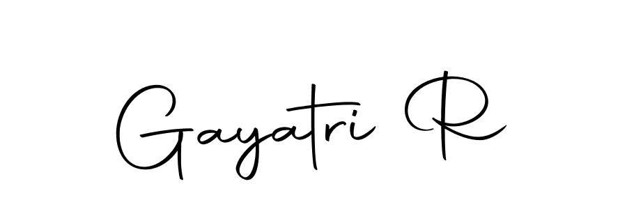 Make a beautiful signature design for name Gayatri R. Use this online signature maker to create a handwritten signature for free. Gayatri R signature style 10 images and pictures png