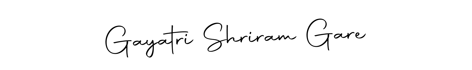 Make a beautiful signature design for name Gayatri Shriram Gare. With this signature (Autography-DOLnW) style, you can create a handwritten signature for free. Gayatri Shriram Gare signature style 10 images and pictures png