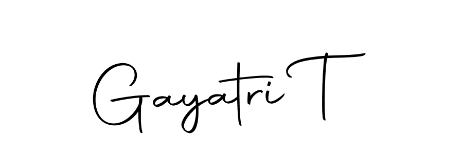 You can use this online signature creator to create a handwritten signature for the name Gayatri T. This is the best online autograph maker. Gayatri T signature style 10 images and pictures png