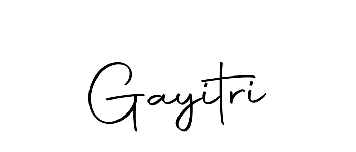 Design your own signature with our free online signature maker. With this signature software, you can create a handwritten (Autography-DOLnW) signature for name Gayitri. Gayitri signature style 10 images and pictures png