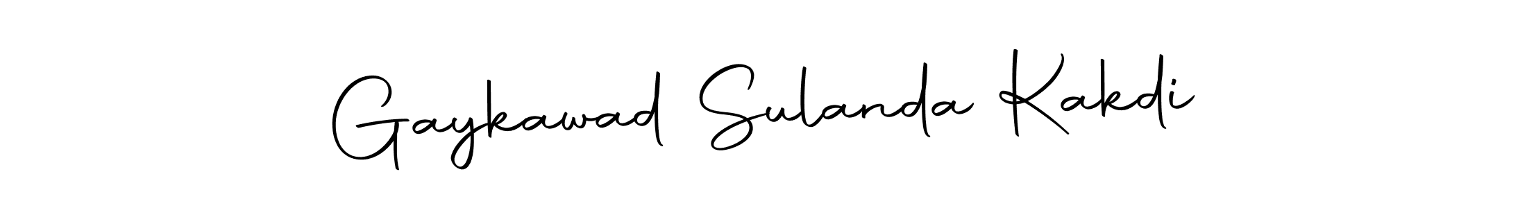 How to make Gaykawad Sulanda Kakdi name signature. Use Autography-DOLnW style for creating short signs online. This is the latest handwritten sign. Gaykawad Sulanda Kakdi signature style 10 images and pictures png