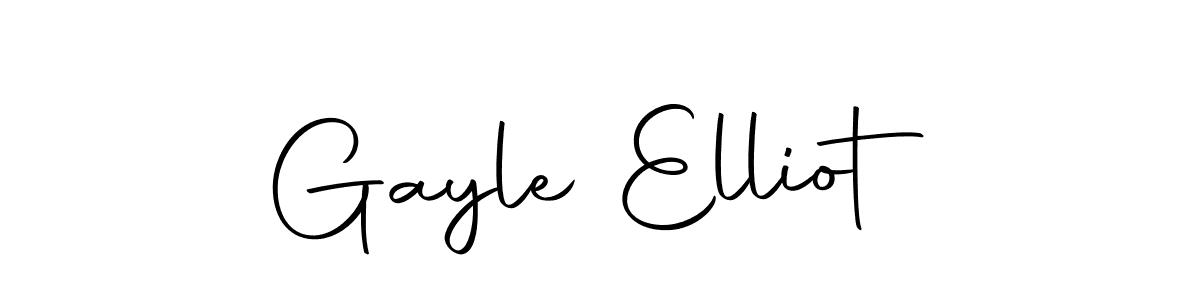 Create a beautiful signature design for name Gayle Elliot. With this signature (Autography-DOLnW) fonts, you can make a handwritten signature for free. Gayle Elliot signature style 10 images and pictures png