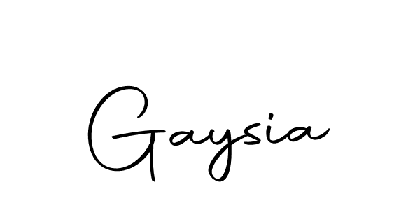 Design your own signature with our free online signature maker. With this signature software, you can create a handwritten (Autography-DOLnW) signature for name Gaysia. Gaysia signature style 10 images and pictures png