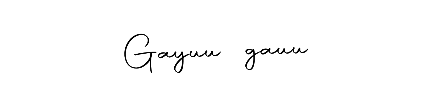 Use a signature maker to create a handwritten signature online. With this signature software, you can design (Autography-DOLnW) your own signature for name Gayuu♥️gauu. Gayuu♥️gauu signature style 10 images and pictures png