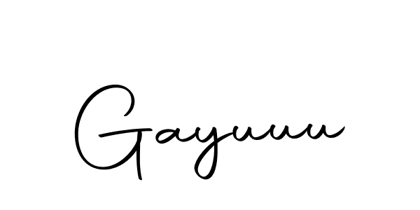 Make a beautiful signature design for name Gayuuu. With this signature (Autography-DOLnW) style, you can create a handwritten signature for free. Gayuuu signature style 10 images and pictures png