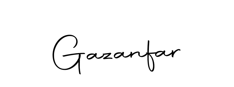 Create a beautiful signature design for name Gazanfar. With this signature (Autography-DOLnW) fonts, you can make a handwritten signature for free. Gazanfar signature style 10 images and pictures png