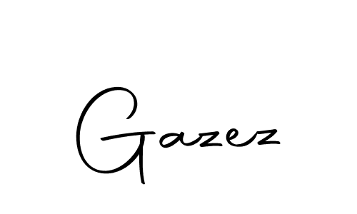 How to make Gazez signature? Autography-DOLnW is a professional autograph style. Create handwritten signature for Gazez name. Gazez signature style 10 images and pictures png