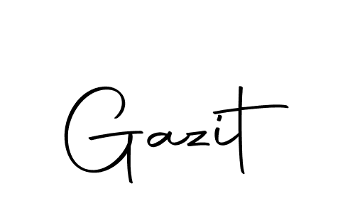 Create a beautiful signature design for name Gazit. With this signature (Autography-DOLnW) fonts, you can make a handwritten signature for free. Gazit signature style 10 images and pictures png