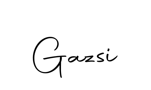 Design your own signature with our free online signature maker. With this signature software, you can create a handwritten (Autography-DOLnW) signature for name Gazsi. Gazsi signature style 10 images and pictures png