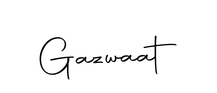 You can use this online signature creator to create a handwritten signature for the name Gazwaat. This is the best online autograph maker. Gazwaat signature style 10 images and pictures png
