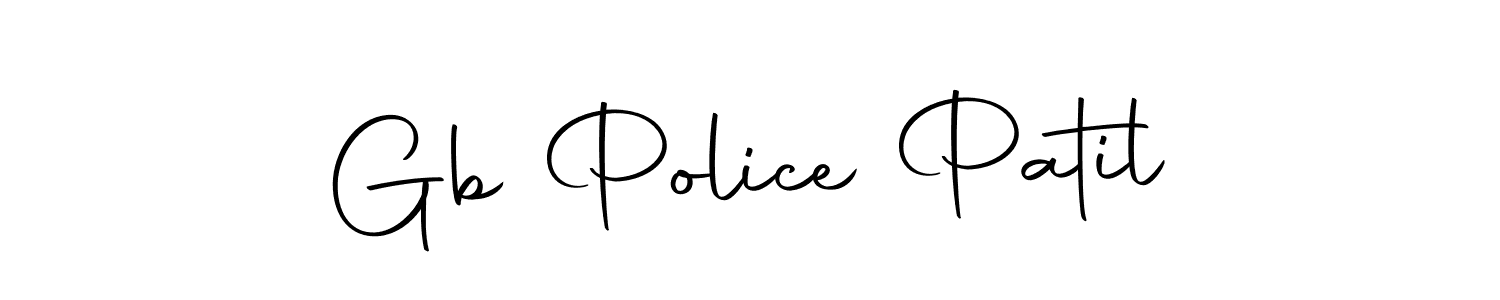 Make a beautiful signature design for name Gb Police Patil. With this signature (Autography-DOLnW) style, you can create a handwritten signature for free. Gb Police Patil signature style 10 images and pictures png
