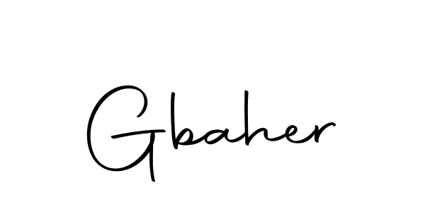 How to make Gbaher signature? Autography-DOLnW is a professional autograph style. Create handwritten signature for Gbaher name. Gbaher signature style 10 images and pictures png