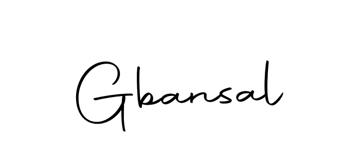 Design your own signature with our free online signature maker. With this signature software, you can create a handwritten (Autography-DOLnW) signature for name Gbansal. Gbansal signature style 10 images and pictures png