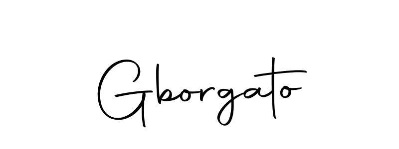 Design your own signature with our free online signature maker. With this signature software, you can create a handwritten (Autography-DOLnW) signature for name Gborgato. Gborgato signature style 10 images and pictures png