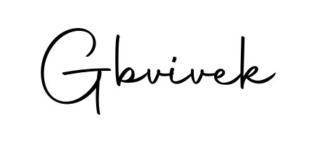 Discover the perfect balance of readability and style for Gbvivek with Autography-DOLnW font. Create your dream signature today. Gbvivek signature style 10 images and pictures png