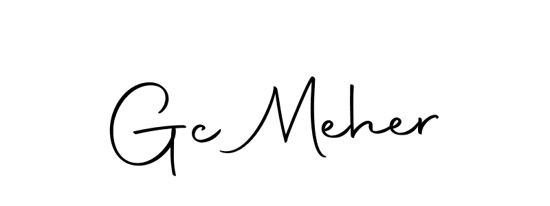 Gc Meher stylish signature style. Best Handwritten Sign (Autography-DOLnW) for my name. Handwritten Signature Collection Ideas for my name Gc Meher. Gc Meher signature style 10 images and pictures png