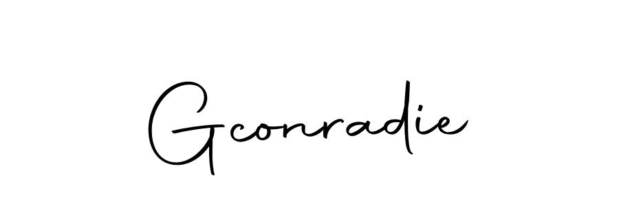 How to make Gconradie signature? Autography-DOLnW is a professional autograph style. Create handwritten signature for Gconradie name. Gconradie signature style 10 images and pictures png