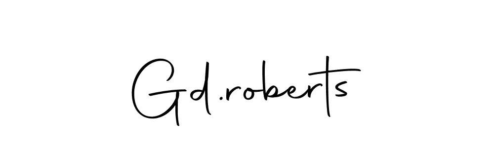 Create a beautiful signature design for name Gd.roberts. With this signature (Autography-DOLnW) fonts, you can make a handwritten signature for free. Gd.roberts signature style 10 images and pictures png