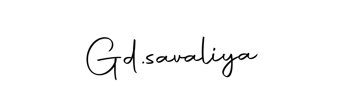 Make a beautiful signature design for name Gd.savaliya. With this signature (Autography-DOLnW) style, you can create a handwritten signature for free. Gd.savaliya signature style 10 images and pictures png