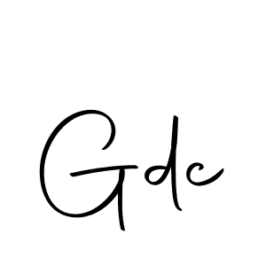 Make a beautiful signature design for name Gdc. With this signature (Autography-DOLnW) style, you can create a handwritten signature for free. Gdc signature style 10 images and pictures png