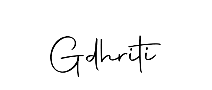 The best way (Autography-DOLnW) to make a short signature is to pick only two or three words in your name. The name Gdhriti include a total of six letters. For converting this name. Gdhriti signature style 10 images and pictures png