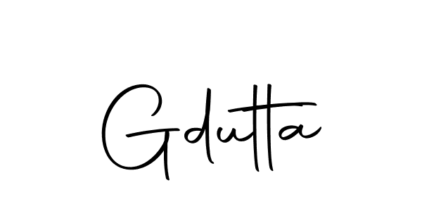 You should practise on your own different ways (Autography-DOLnW) to write your name (Gdutta) in signature. don't let someone else do it for you. Gdutta signature style 10 images and pictures png