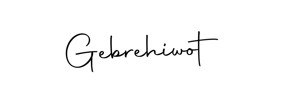 Make a beautiful signature design for name Gebrehiwot. With this signature (Autography-DOLnW) style, you can create a handwritten signature for free. Gebrehiwot signature style 10 images and pictures png