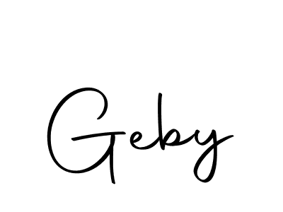 Make a beautiful signature design for name Geby. Use this online signature maker to create a handwritten signature for free. Geby signature style 10 images and pictures png