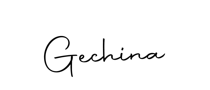 How to make Gechina signature? Autography-DOLnW is a professional autograph style. Create handwritten signature for Gechina name. Gechina signature style 10 images and pictures png