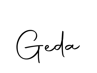 You should practise on your own different ways (Autography-DOLnW) to write your name (Geda) in signature. don't let someone else do it for you. Geda signature style 10 images and pictures png