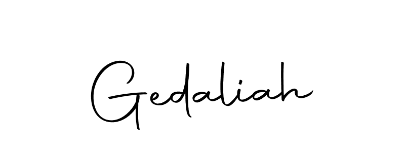 How to make Gedaliah name signature. Use Autography-DOLnW style for creating short signs online. This is the latest handwritten sign. Gedaliah signature style 10 images and pictures png