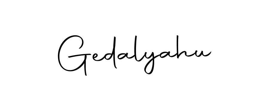 How to make Gedalyahu signature? Autography-DOLnW is a professional autograph style. Create handwritten signature for Gedalyahu name. Gedalyahu signature style 10 images and pictures png