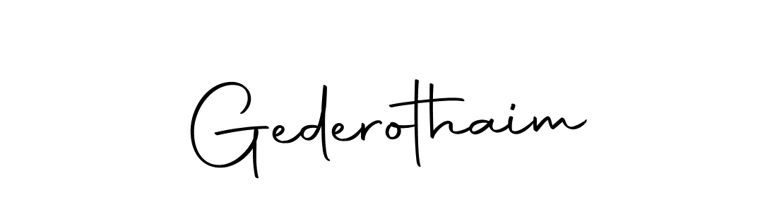 How to make Gederothaim signature? Autography-DOLnW is a professional autograph style. Create handwritten signature for Gederothaim name. Gederothaim signature style 10 images and pictures png