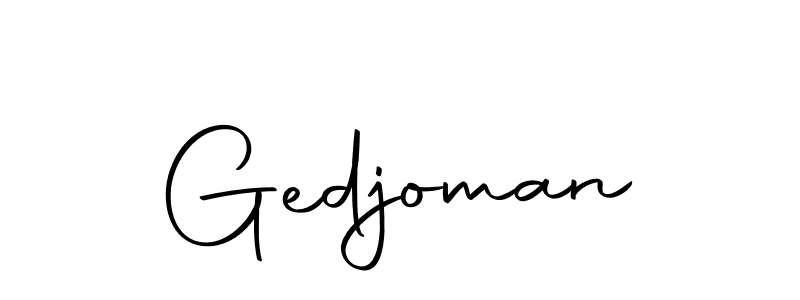 You should practise on your own different ways (Autography-DOLnW) to write your name (Gedjoman) in signature. don't let someone else do it for you. Gedjoman signature style 10 images and pictures png