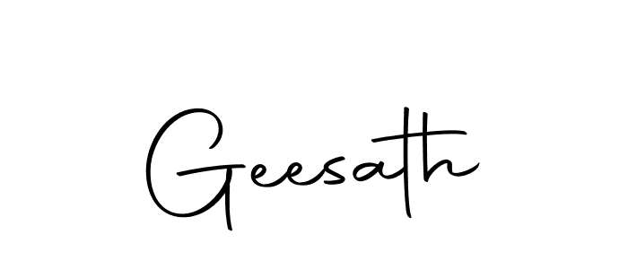 You should practise on your own different ways (Autography-DOLnW) to write your name (Geesath) in signature. don't let someone else do it for you. Geesath signature style 10 images and pictures png