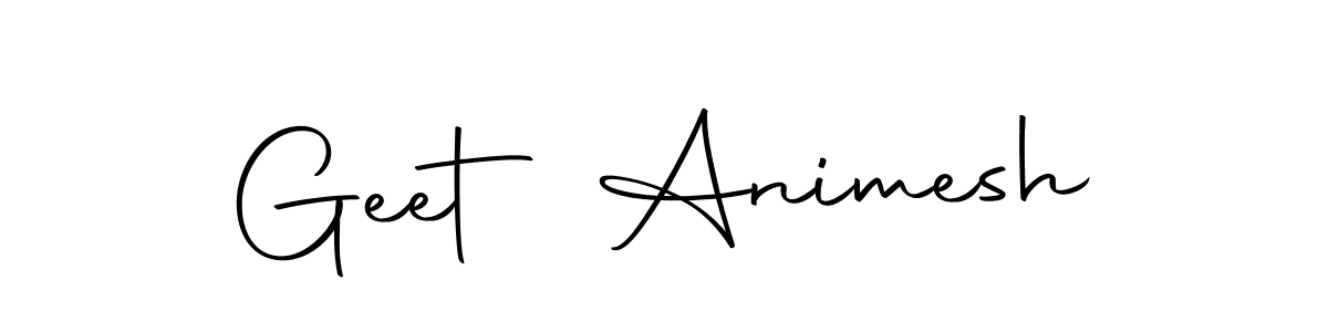 Similarly Autography-DOLnW is the best handwritten signature design. Signature creator online .You can use it as an online autograph creator for name Geet Animesh. Geet Animesh signature style 10 images and pictures png