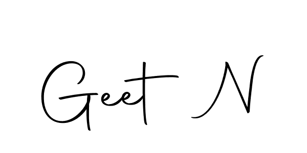 How to make Geet N name signature. Use Autography-DOLnW style for creating short signs online. This is the latest handwritten sign. Geet N signature style 10 images and pictures png