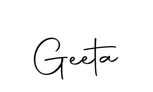 How to make Geeta signature? Autography-DOLnW is a professional autograph style. Create handwritten signature for Geeta name. Geeta signature style 10 images and pictures png