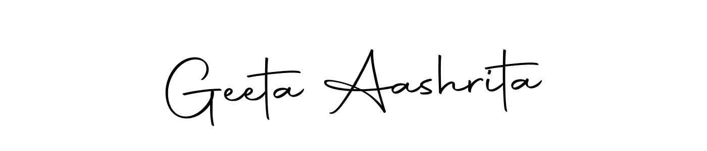 Make a beautiful signature design for name Geeta Aashrita. With this signature (Autography-DOLnW) style, you can create a handwritten signature for free. Geeta Aashrita signature style 10 images and pictures png