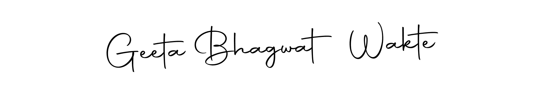 How to make Geeta Bhagwat Wakte name signature. Use Autography-DOLnW style for creating short signs online. This is the latest handwritten sign. Geeta Bhagwat Wakte signature style 10 images and pictures png