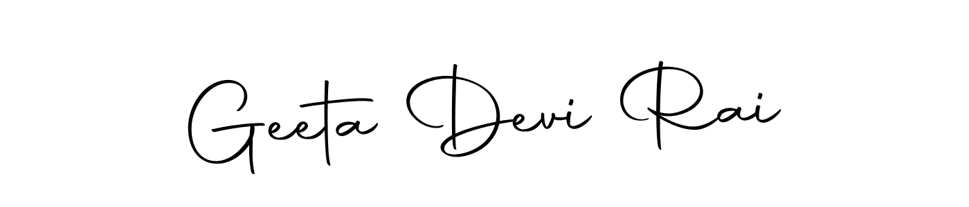 Use a signature maker to create a handwritten signature online. With this signature software, you can design (Autography-DOLnW) your own signature for name Geeta Devi Rai. Geeta Devi Rai signature style 10 images and pictures png