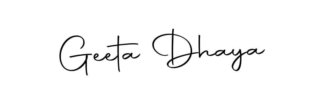 Once you've used our free online signature maker to create your best signature Autography-DOLnW style, it's time to enjoy all of the benefits that Geeta Dhaya name signing documents. Geeta Dhaya signature style 10 images and pictures png