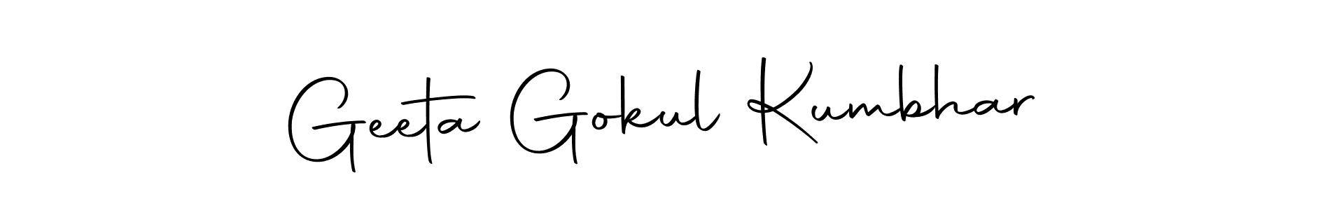 Make a beautiful signature design for name Geeta Gokul Kumbhar. Use this online signature maker to create a handwritten signature for free. Geeta Gokul Kumbhar signature style 10 images and pictures png