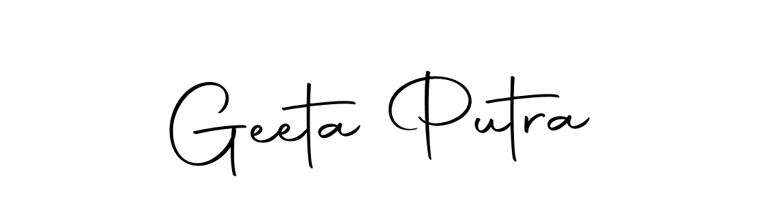 Make a beautiful signature design for name Geeta Putra. With this signature (Autography-DOLnW) style, you can create a handwritten signature for free. Geeta Putra signature style 10 images and pictures png