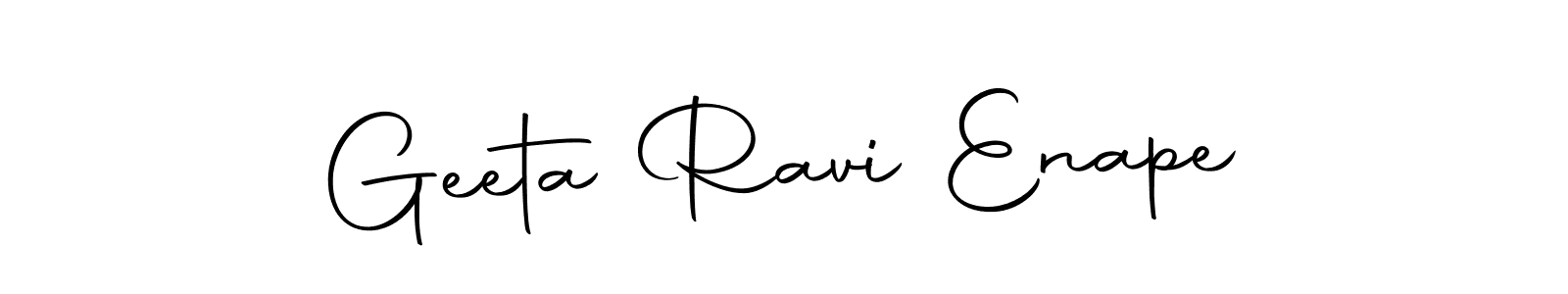 How to make Geeta Ravi Enape signature? Autography-DOLnW is a professional autograph style. Create handwritten signature for Geeta Ravi Enape name. Geeta Ravi Enape signature style 10 images and pictures png
