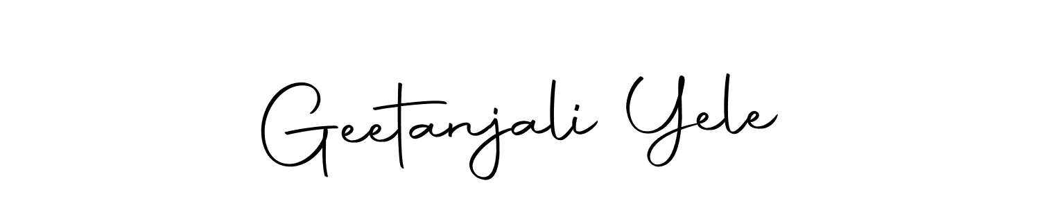 Also we have Geetanjali Yele name is the best signature style. Create professional handwritten signature collection using Autography-DOLnW autograph style. Geetanjali Yele signature style 10 images and pictures png