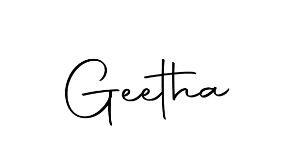 Make a beautiful signature design for name Geetha. With this signature (Autography-DOLnW) style, you can create a handwritten signature for free. Geetha signature style 10 images and pictures png