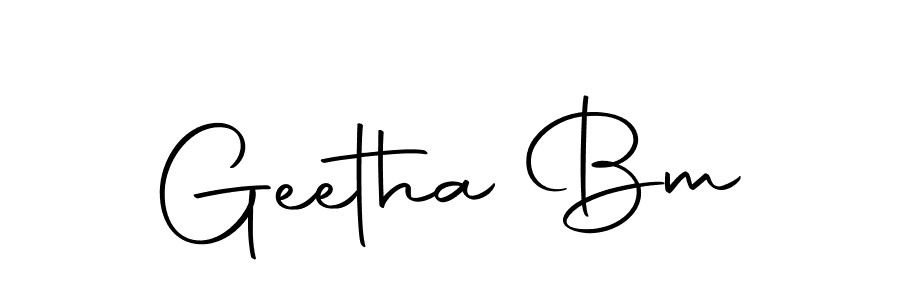 Make a short Geetha Bm signature style. Manage your documents anywhere anytime using Autography-DOLnW. Create and add eSignatures, submit forms, share and send files easily. Geetha Bm signature style 10 images and pictures png