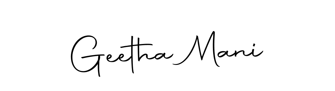 Use a signature maker to create a handwritten signature online. With this signature software, you can design (Autography-DOLnW) your own signature for name Geetha Mani. Geetha Mani signature style 10 images and pictures png